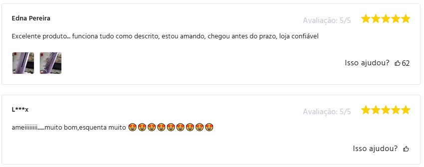 Avaliação positiva